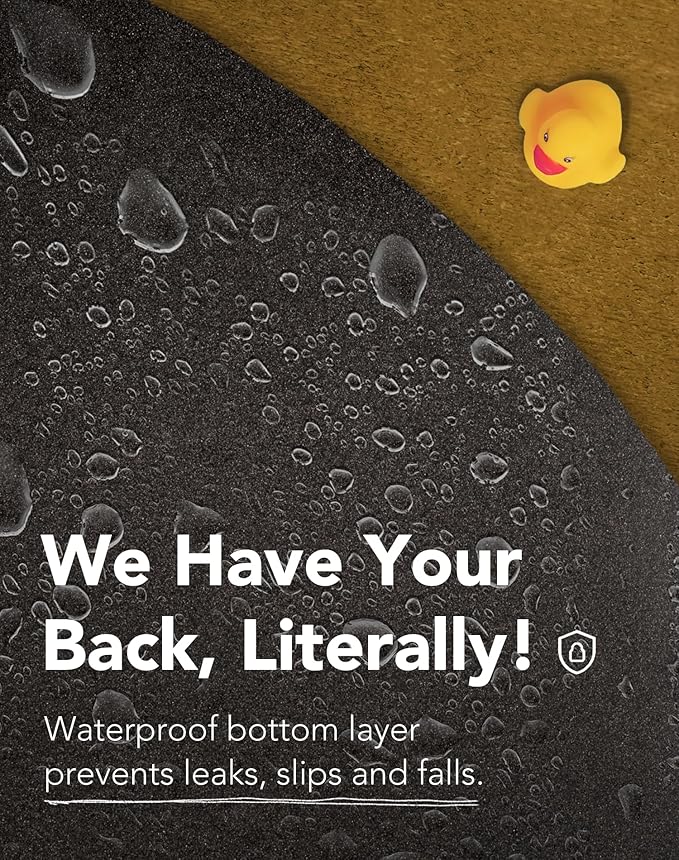 Lukamoo® Cute Cat Litter Mat (30’’x20’’), Large/L, for Kitty Litter & Cute Cat Litter Box, Litter Trapping Mat (Grey Tabby)