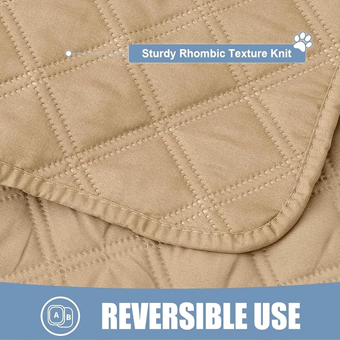 Smiry Waterproof Dog Blanket, Reversible Dog Bed Cover Pet Blanket, Soft Pet Couch Covers for Sofa Washable, Bed Couch Sofa Furniture Protector for Puppy Cat Kids (40"x80", Camel/Camel)