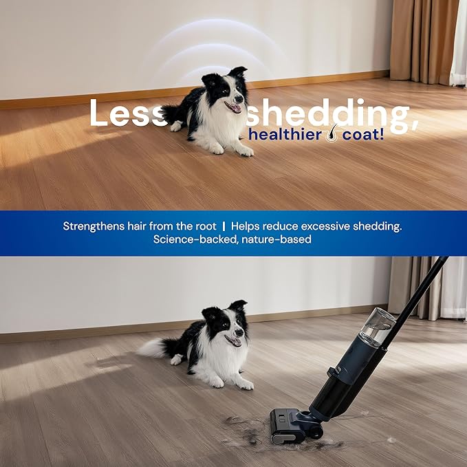 Natural Dog Shampoo for Hair Loss with Grapeseed, Aloe & Cedarwood, Gentle Shampoo Specially Formulated to Beautify The Dogs Coat, USA Made, 16fl oz 473 ml.