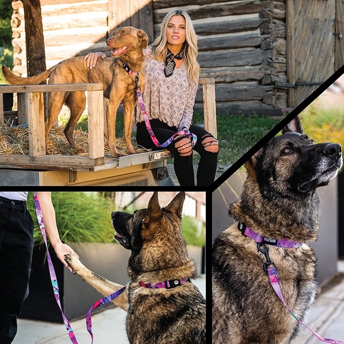 Wolfgang Heavy Duty Adjustable Dog Harness, Pull-Tested to Over 800 lbs for Walking & Training, Daydream Print, Extra Large