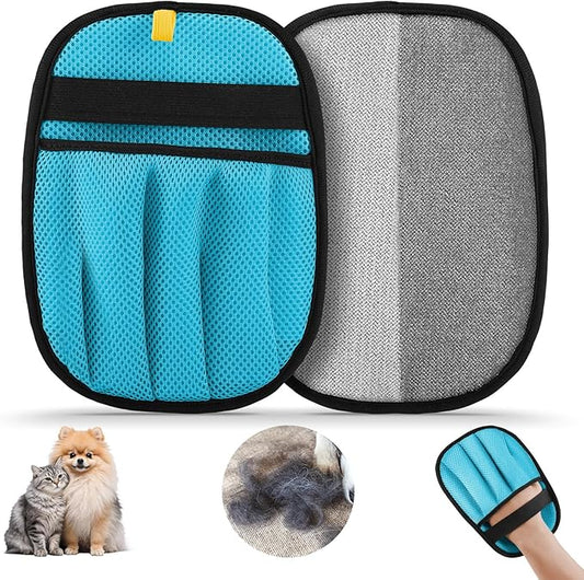Upgraded Pet Hair Removal Glove for Dogs & Cats, Reusable 5-Finger Electrostatic Magic Brush, Pet Hair Remover Tool for Laundry,Couch,Bed, Carpet,Car Seat,1PCS