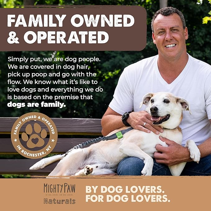 Mighty Paw Long Lasting 12" Bully Sticks for Dogs - All Natural Grass Fed Beef Chews. Lower Odor Dog Bully Sticks for Large Dogs, Medium and Small Breeds. Single Ingredient Treats