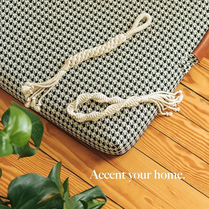 LAY LO Natural, Non-Toxic Cotton Rope Toys for Small and Medium Dogs | 2-Pack | Includes Live Support with Dog Trainer | Durable & Eco-Friendly | Unique Boho Designs with Handle | Puppy Teething Toy