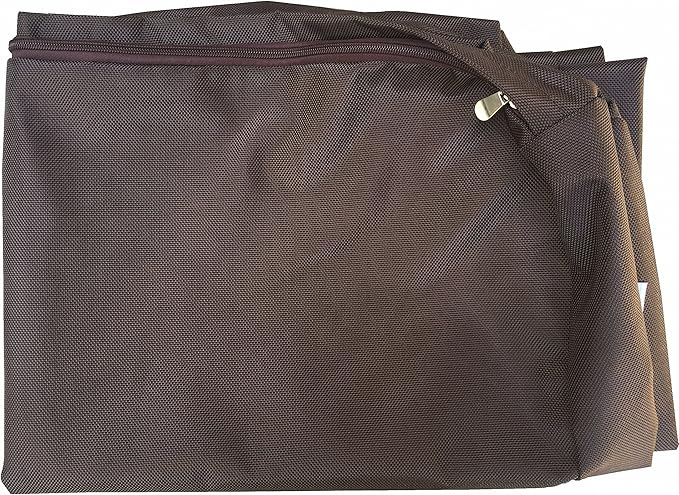 Dogbed4less Extra Large Orthopedic Gel Infused Memory Foam Dog Bed, Waterproof Liner and 1680 Nylon Brown External Cover, 40X35X4 Inch