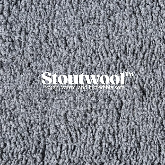 Stoutwool 4" Indestructible Dog Bed - Orthopedic Chew Proof Dog Crate Pad - Fluffy Kennel Mat for Aggressive Chewers - Ideal for Extra Large Breeds & Fits 48-Inch Crate - 47"x29", Charcoal