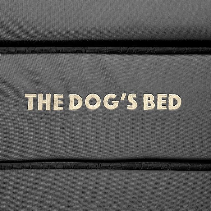The Dog’s Bed Orthopedic Dog Bed, Medium Grey with Black Trim, Waterproof, Supportive Dog Bed with Washable Replaceable Covers