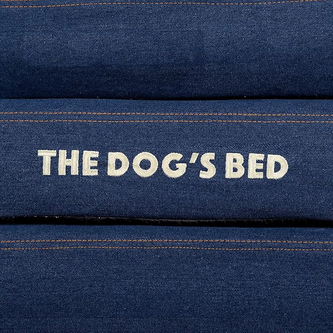 Replacement Outer Cover for The Dog's Bed Orthopedic with Sides, Washable Fabric, XXL (Blue Denim)