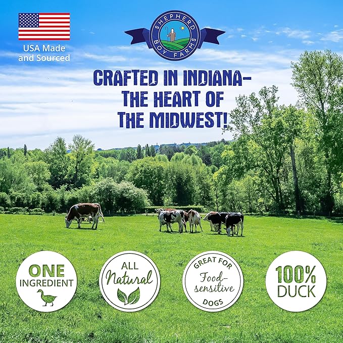 Freeze Dried Dog and Cat Treats, Duck Liver, All Natural Single Ingredient Freeze-Dried Dog Treat & Snacks, Made in USA, High Protein, Essential Nutrition of Raw Food, 8oz